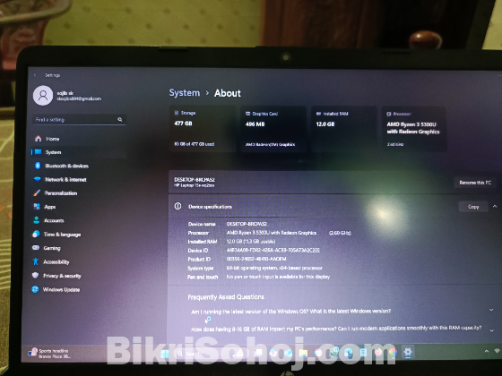 Hp এর ফ্রেশ কন্ডিশনের পুরাতন ল্যাপটপ